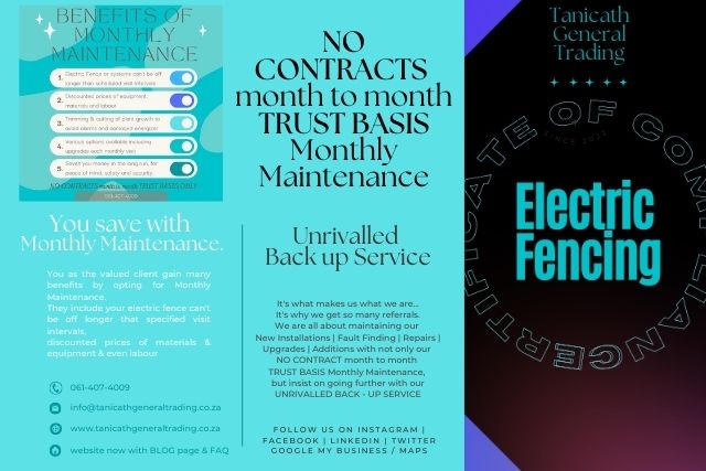 Monthly Maintenance & Back Up Service