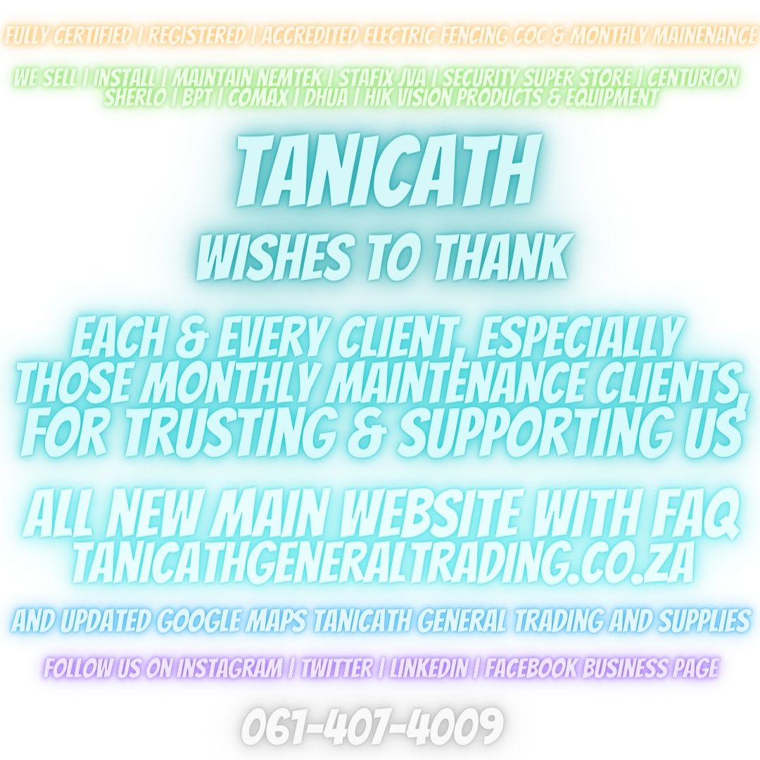 Tanicath thx clients for support & trust in us!