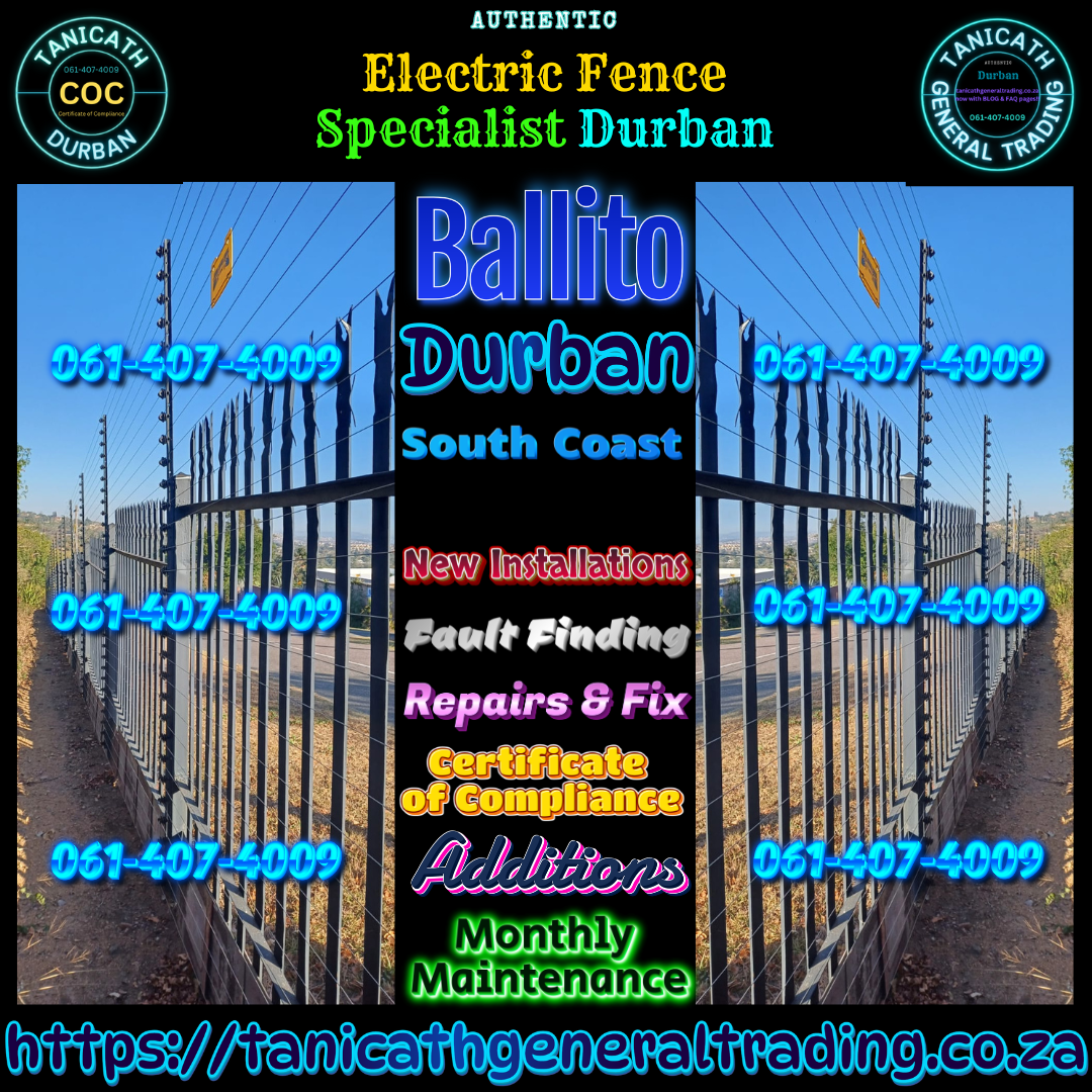 New Installations! Electric Fence Specialist Durban tanicathgeneraltrading.co.za Fence Specialist Durban. Instagram Facebook X.com Bluesky LinkedIn YouTube TikTok Monday 17 Feb 2025